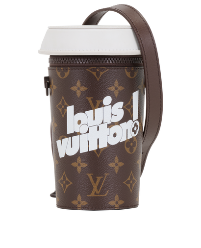 Coffee Cup Convertible Pouch, &pound;1,600, Handbags, Brown, Canvas/Leather, Front view